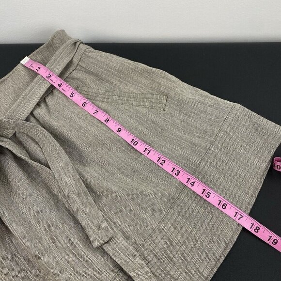 To The Max Women's Mini Skirt Belted Tie Waist Size 10 Gray - Picture 6 of 7